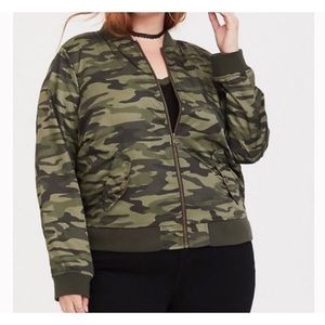 Torrid Camo Bomber Jacket